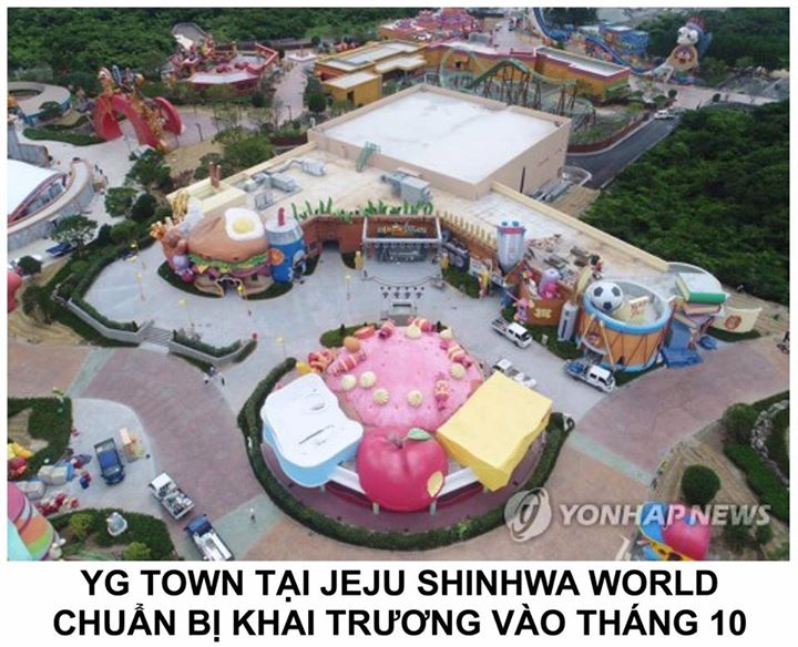 Jeju Shinhwa World là khu nghỉ dưỡng phức hợp được xây dựng trên hòn đảo nghỉ mát Jeju. Tại đây có trung tâm giải trí K-pop YG Town đặt theo tên của YG Entertainment, gồm 1 tiệm cà phê và 1 sân chơi bowling, bar, club lounge do trưởng nhóm Big Bang G-Drag