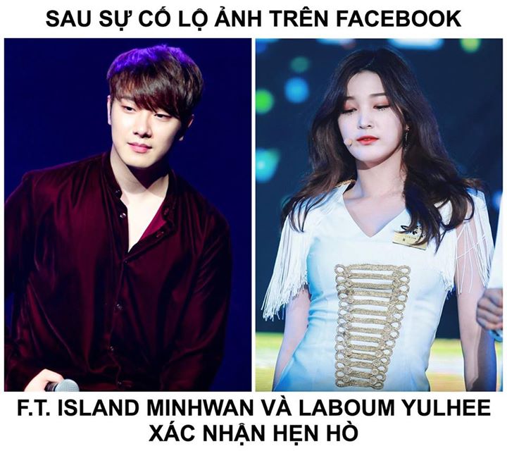 FNC Entertainment l&ecirc;n tiếng: &ldquo;Sau khi kiểm tra với Minhwan, ch&uacute;ng t&ocirc;i x&aacute;c nhận cậu ấy v&agrave; Yulhee đang hẹn h&ograve; sau khi quen biết nhau với tư c&aacute;ch tiền bối v&agrave; hậu bối trong ng&agrave;nh. Ch&uacute;ng t&ocirc;i hi vọng mọi người d&otilde;i theo họ một c&aacute;ch ấm &aacute;p.&rdquo; Trước đ&oacute; Kim Yulhee đ&atilde;