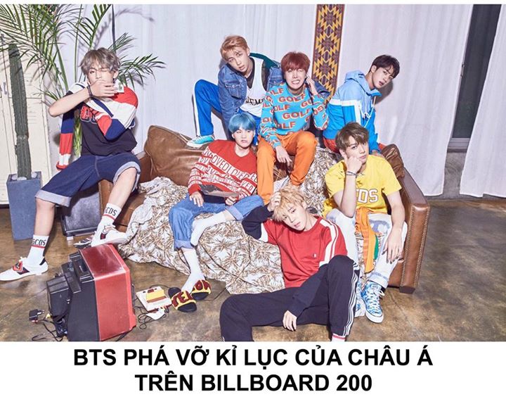 Sáng nay bảng xếp hạng Billboard 200 công bố album mới của BTS - “Love Yourself 承 ‘Her’” đã debut ở #7 với 31.000 unit. Trong đó có 18,000 unit cho doanh số bán album truyền thống, gần 4,000 unit điểm quy đổi từ lượng theo dõi và gần 10.000 unit quy đổi t