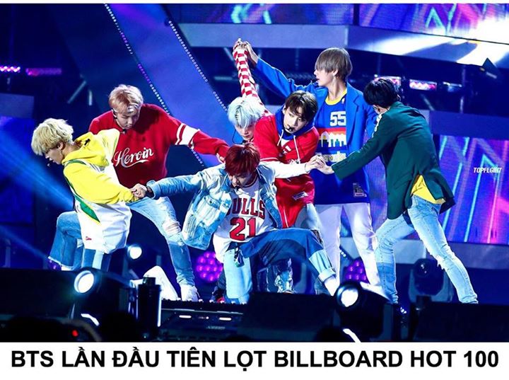 Billboard Hot 100 công bố “DNA” của BTS đã debut ở No.85 với 5.3 triệu lượt stream và 14.000 lượt tải về trong tuần đầu tại Mỹ. “DNA” cũng lần đầu lọt vào BXH Digital Song Sales với No. 37. BTS là nghệ sĩ Hàn Quốc thứ 2 sau PSY có bài hát thuần tiếng Hàn