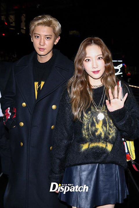 Dispatch theo chân EXO Chanyeol và SNSD Taeyeon tới dự show diễn mùa thu của Tommy Hilfiger tại Thượng Hải, Trung Quốc