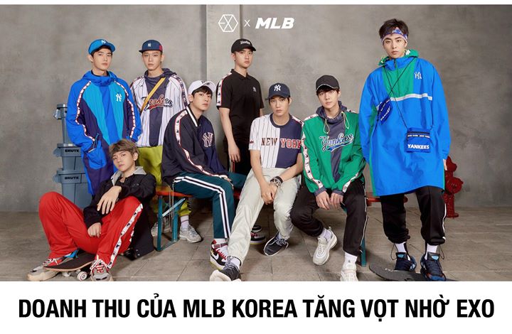 Doanh thu của MLB Korea trong nửa đầu năm 2018 đạt 135,2 tỷ Won, tăng 56,66% so với nửa đầu năm ngoái (83,3%). Đây là kết quả sau khi thương hiệu này mời EXO làm người mẫu đại diện, khiến sức mua của người tiêu dùng tăng trưởng đầy tích cực ở các thị trườ