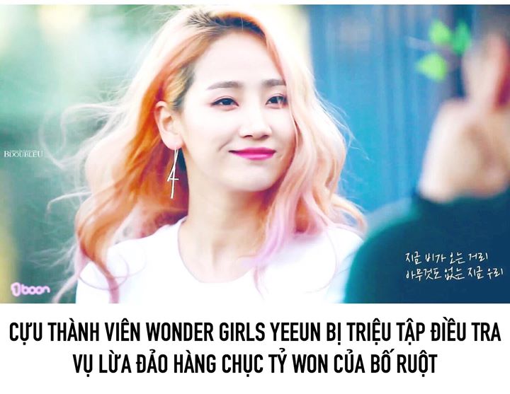 Mục sư họ Park, bố của Yeeun đã dùng “danh nghĩa của Chúa Trời” để đe dọa, dụ dỗ hơn 150 con chiên đầu tư tiền cho mình với lời hứa hẹn sẽ thu về lợi nhuận khủng gấp bội. Tuy nhiên sau đó ông đã chạy trốn với 19.7 tỷ Won (410 tỷ VNĐ) - một phần được sử dụ