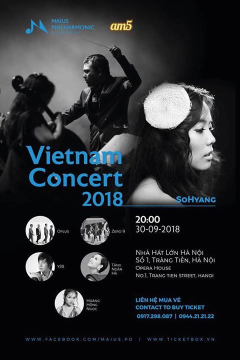 [#GIVEAWAY] Vé tham dự Việt Nam Concert có sự xuất hiện của Diva Hàn Quốc Sohyang 