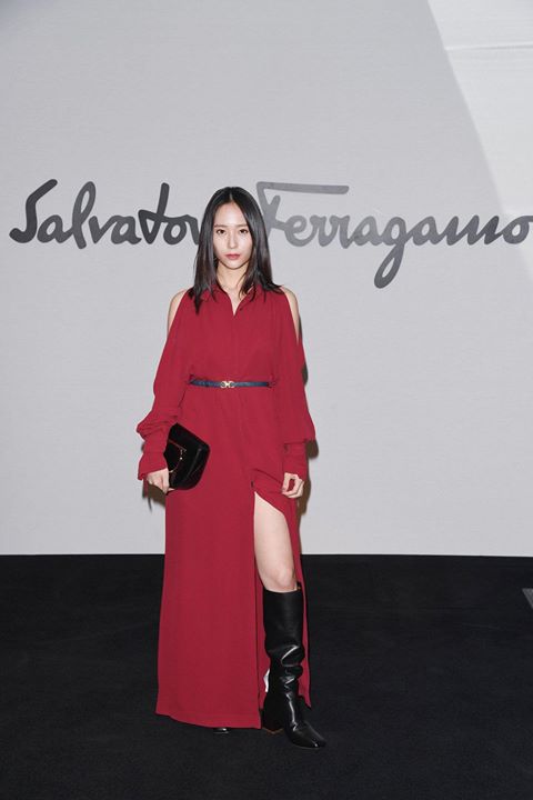 f(x) Krystal dự show Salvatore Ferragamo tại Tuần lễ thời trang Milan